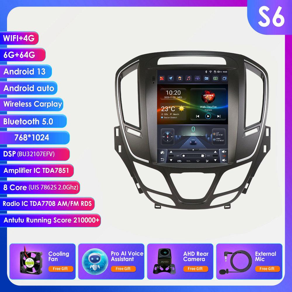9.7inch Android 14 Car Radio Player for Opel Insignia Buick Regal 2014 - 2018 Carplay Auto Car Multimedia Stereo 7862 GPS