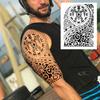 Black Maori Temporary Sleeve Tattoos For Men Women Fake Body Art Drawing Full Arm Sleeve 3D Wolf Dragon Military Tatoos For Show