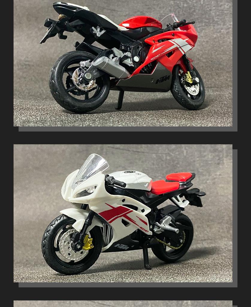 1:18 Home Desk Accessories Alloy Motorcycle Collection Office Model Diecast Motorcycle Simulation Portable Figurines Replicas