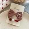 Autumn and Winter Lace Embroidery Bow Children's Hairpin Cute Girl Hair Ring Head Rope Girl Headdress Hair Accessories