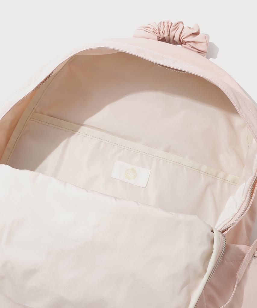 Covernat Woman [26Ss] Women'S Clover Heart Shirred Nylon Backpack Pink