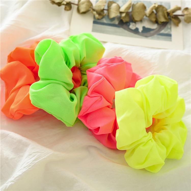 Prémiové scrunchies v tmavých tónech Elegantní velká gumička do vlasů pro ženy Estetický Office Chic Módní doplněk do vlasů