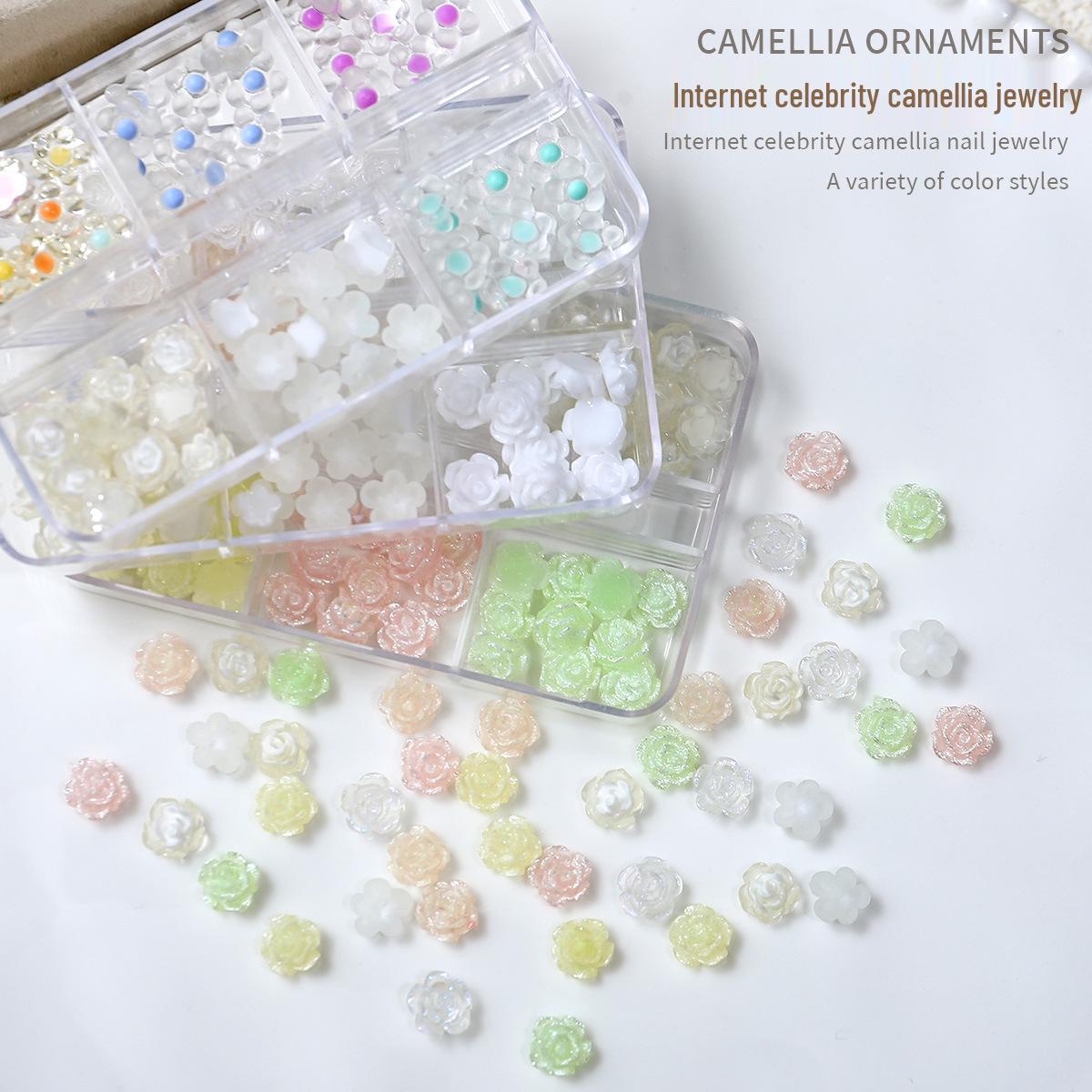 

Светящиеся 3D украшения для ногтей в виде камелий: Набор из 10 предметов для самостоятельного наращивания ногтей