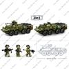 SLUBAN Militär BTR-80 AS IFV Panzerwagen Fahrzeug Modell Bausteine Sets Soldat Figuren Ziegel Kinderspielzeug