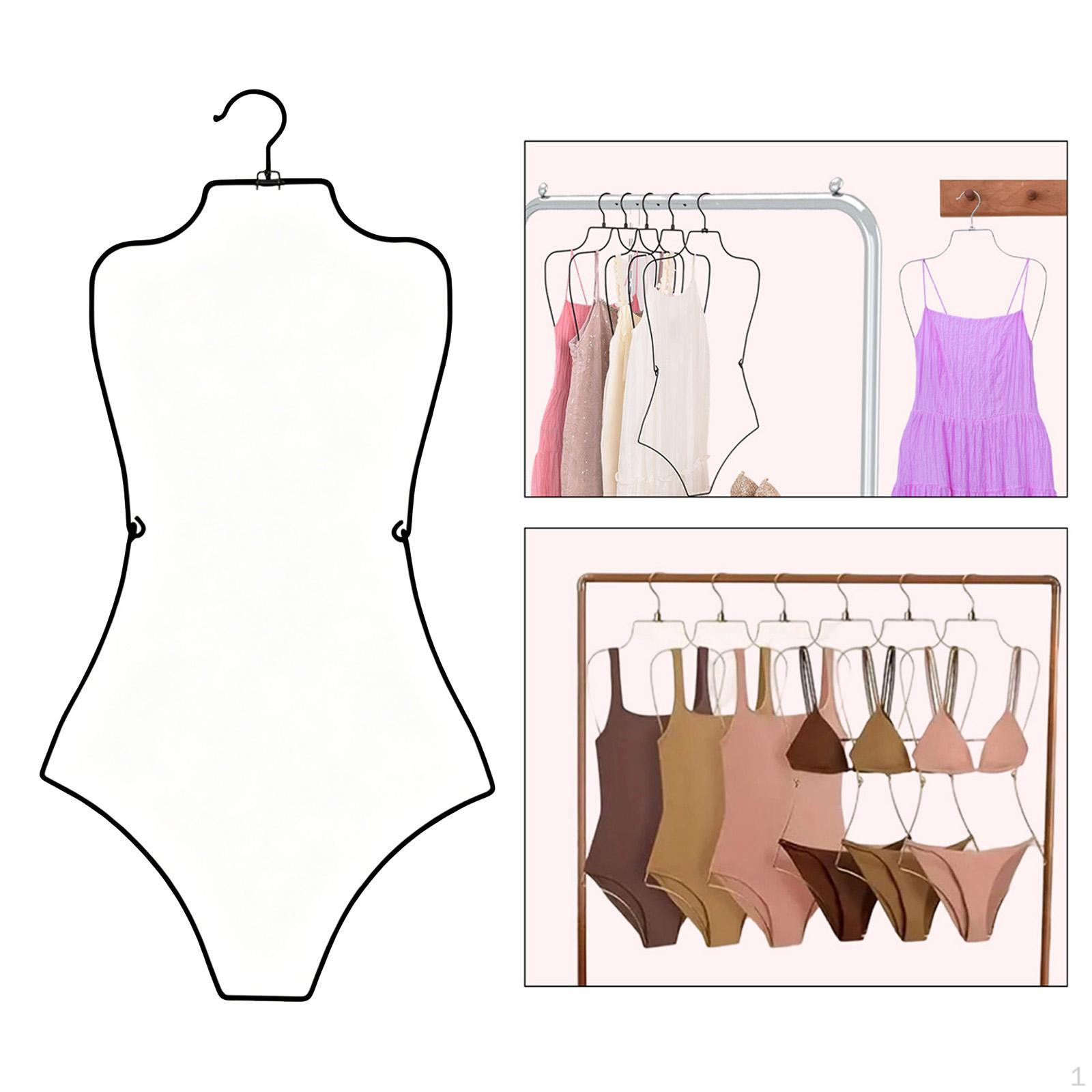 

Hanger Bathing Suit Display Rack with Rotatable Hook Body Shape Bikini for Bedroom Stores чёрный