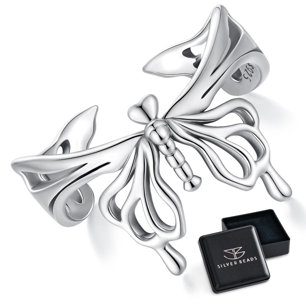 Silver Universal Ring Beautiful Butterfly Silver 925