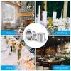 Set of 50 Aluminium Candle Cups Holder Candlestick Candle Drip Protectors Decor