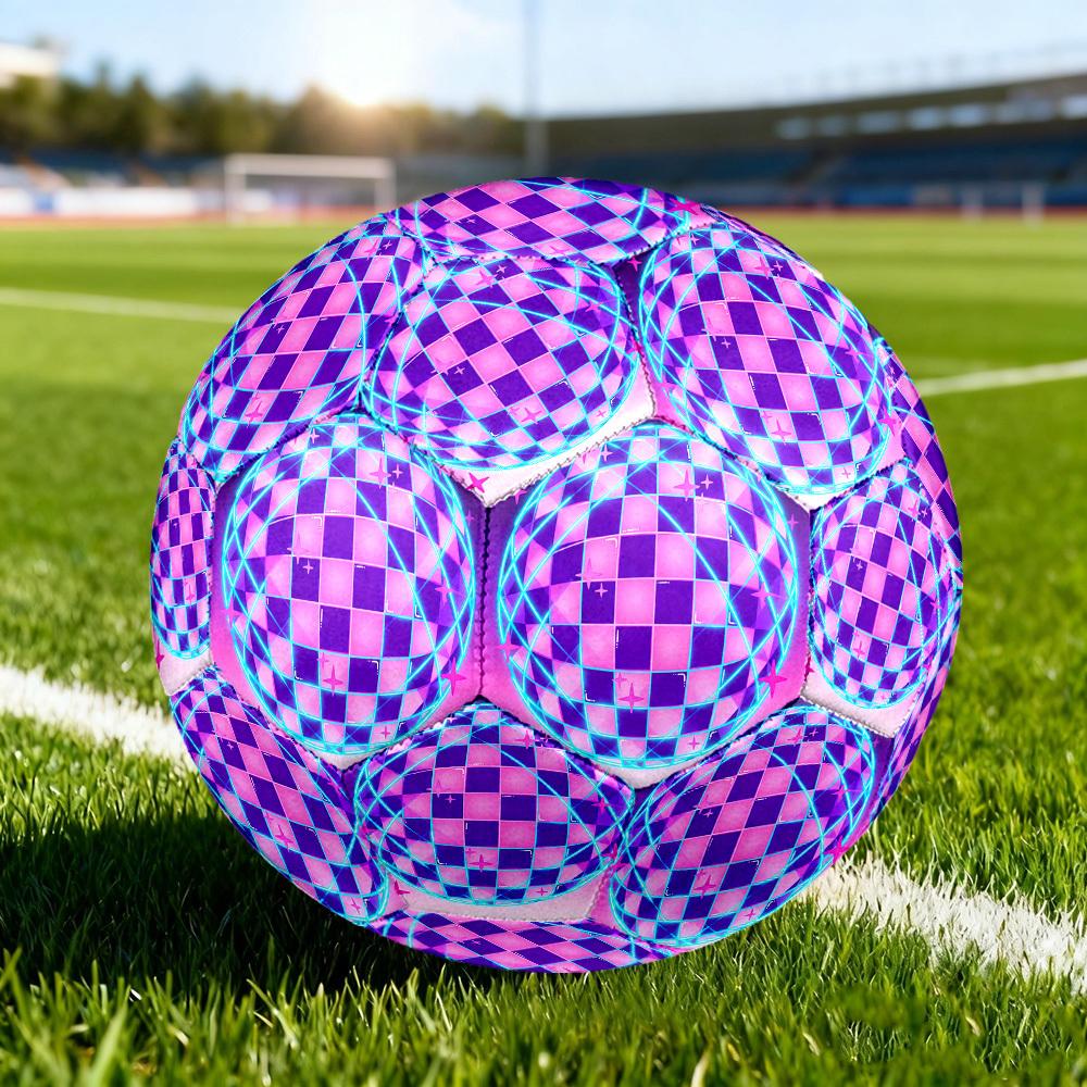 1 ud. Ambiente de Bola de Discoteca Tamaño 5 Balón de Fútbol Partido Profesional Entrenamiento Fútbol Balón para Deportes de Interior y Exterior Ligero Duradero c6532