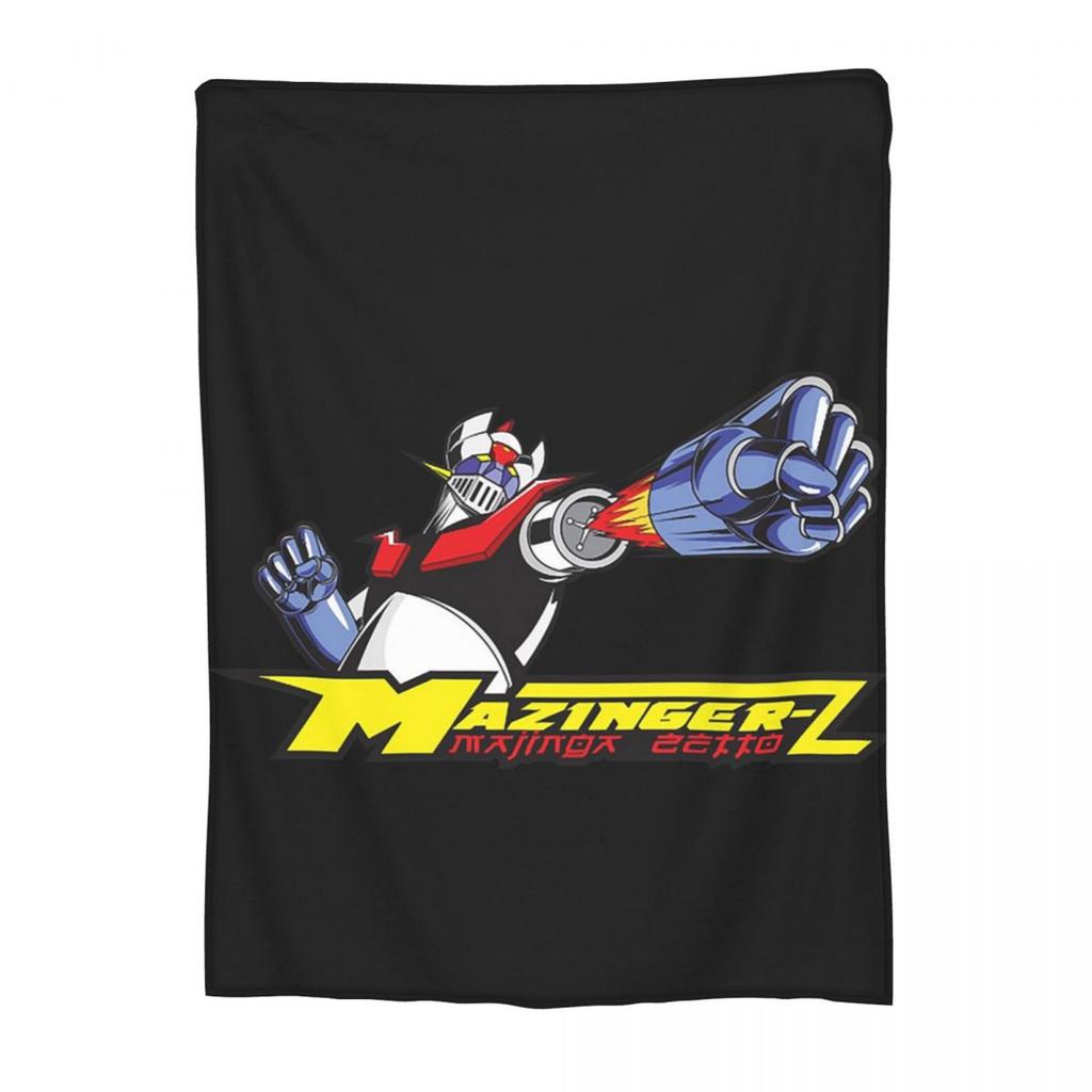 Mazinger Z Mad Robot Grendizer Anime Manga Blanket Soft Warm Flannel Throw Blanket Cover for Bed Picnic Travel Home Couch