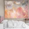 Pink and Grey Marble Tapestry for Bedroom Gold Striped Luxury Geometric Wall Tapestry Abstract Textured Tapestries Backdrop