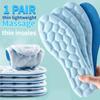 4D Massage Shoes Insoles Super Soft Latex Sports Insole For Feet Running Basket Shoe Sole Arch Support Orthopedic Inserts Unisex