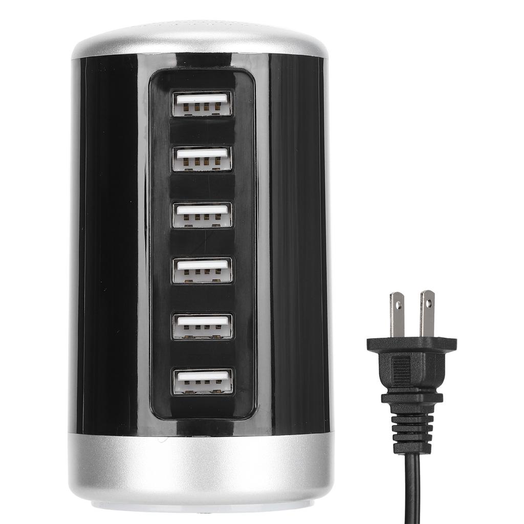 6 Ports USB Tower Charging Station 30W Rapid Charger Power Adapter