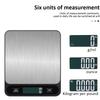 5/10KG Digital Kitchen Scale 1g High Precision LCD Digital Display Electronic Table Scale for Kitchen Baked Food Daily Weighing