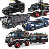 City Police Special Forces Military Model Building Blocks SWAT Team Helicopter Truck Armored Car Ship Weapon Construction Toys