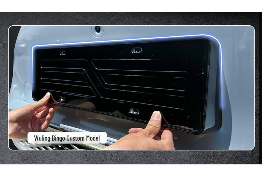 Wuling Bingo License Plate Holder (23-25) Full Coverage Protective Frame