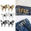 2pcs Nail-free Waist Buckle Butterfly Waist Closing Artifact Adjustable Snap Button Detachable Clothing Pant Jean Sewing
