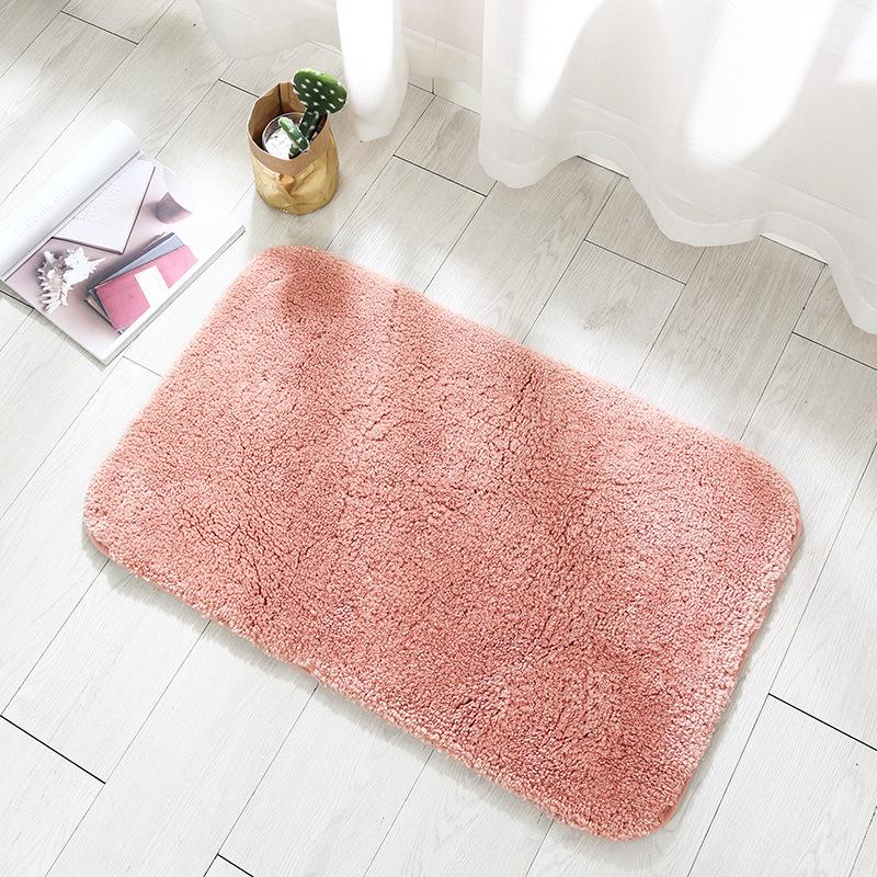 High-Pile Non-Slip Water-Absorbing Floor Mat for Kitchen & Bathroom