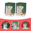 2Pcs Christmas Gift Bag Paper Pouch Holiday Present Storage Handheld Candy Holder Festival Party Favor Packaging Container