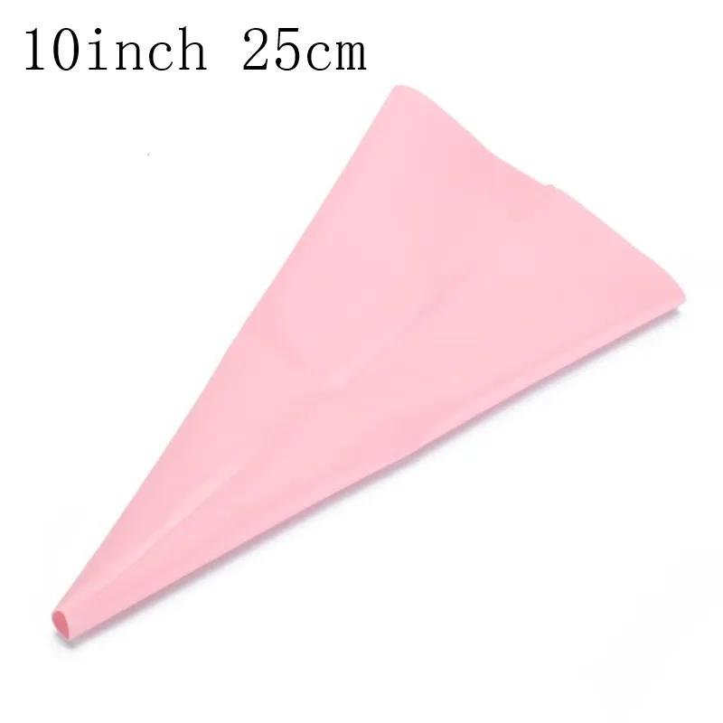 Confectionery Bag Silicone Icing Piping Cream Pastry Nozzle Bags DIY Reusable Cake Decorating Baking Tools for Russian Tips