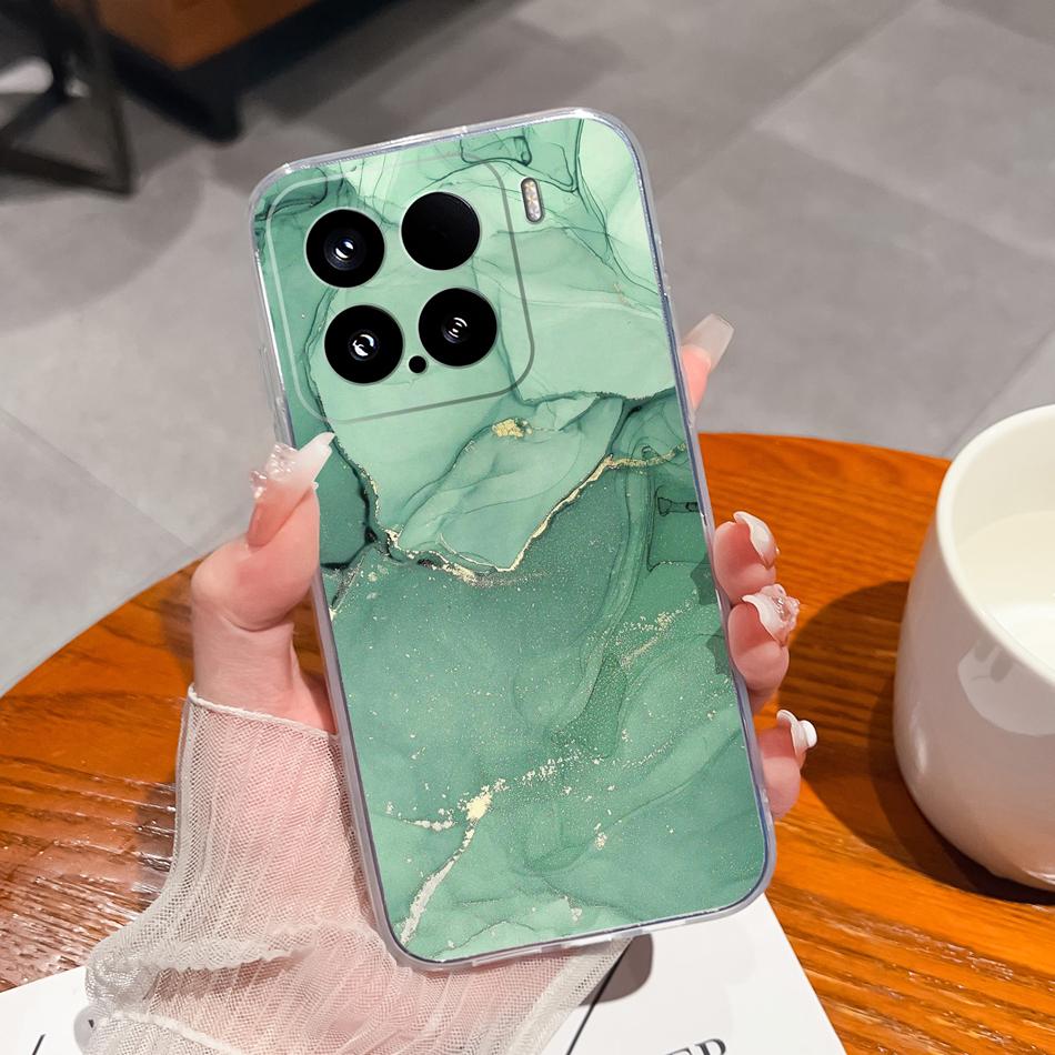 Leisure Flower Case For Xiaomi 15 Pro Clear Phone Bags Colourful Soft Back Cover For Xiaomi15 15Pro Silicone Anti Drop Housing