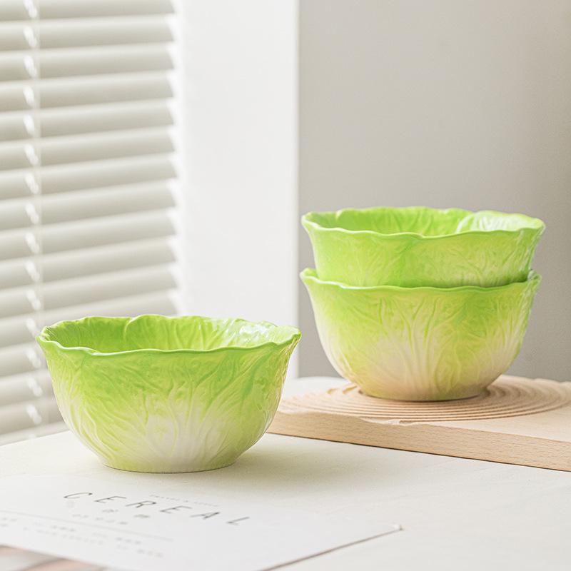 2026 Creative Ceramic Rice and Soup Bowl - Large, Colorful Underglaze with Lace Design