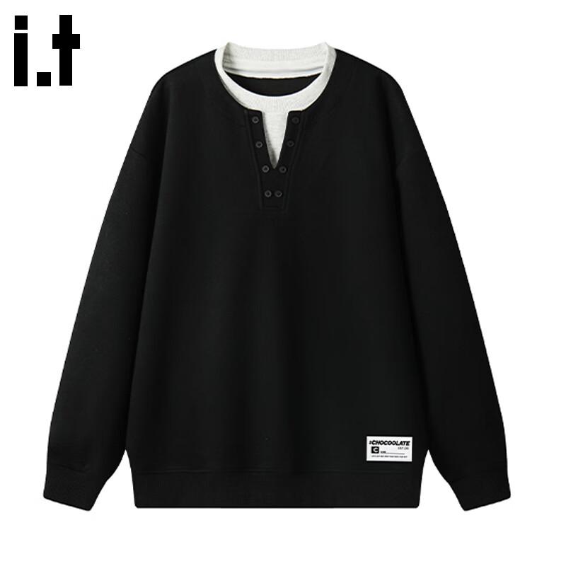 

CHOCOOLATEit Унисекс Свитшот с длинным рукавом, имитирующий двухслойность 4XL