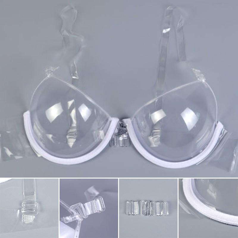 Women New Size Strap 78b~95b Clear Bra 2018 Transparent 3/4 Invisible 70b-95b