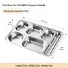 Yuedisi Student 304 Stainless Steel Segmented Meal Tray