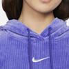 Nike Einfarbiger Logo-Print Pullover Hoodie Damen Hoodies Lila DQ5928-430