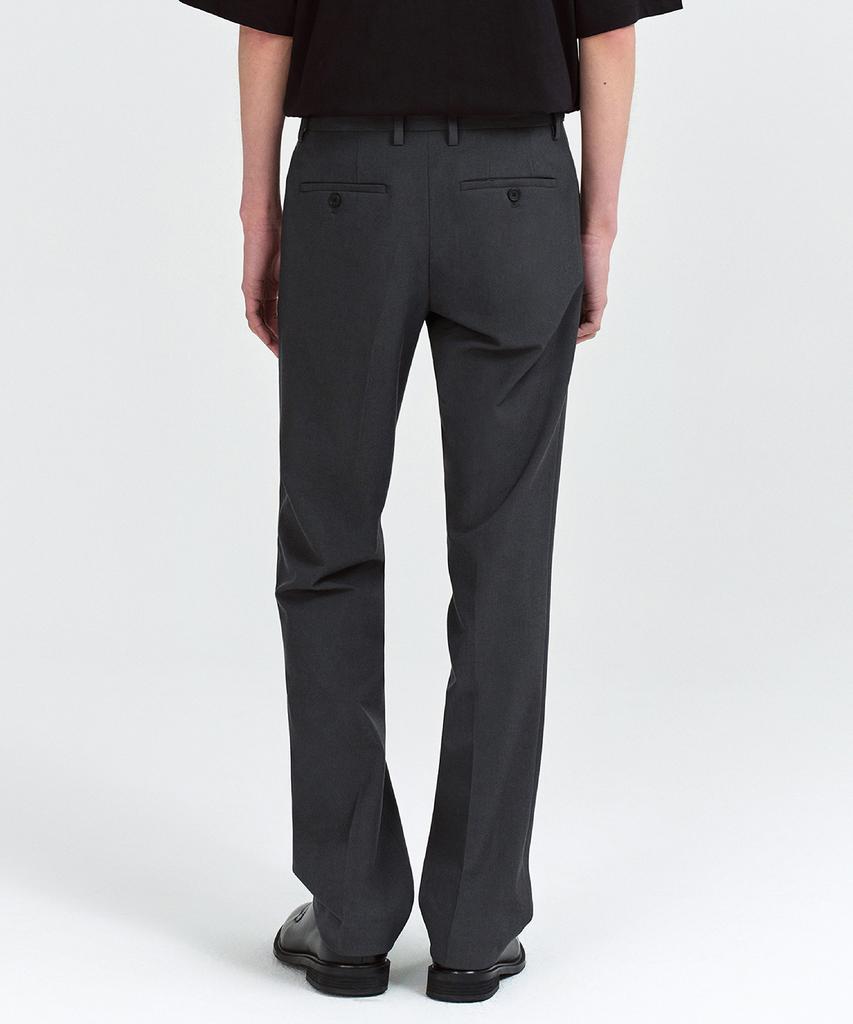 MUSINSA STANDARD Semi-Wide Hidden Banding Slacks [Gray]