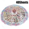 40Sheets/Pack Assorted Cute Cartoon Styles 3D Bubble Stickers Animal Vehicle Heart Shape Flower Festival Class Rewards Gifts ZYF