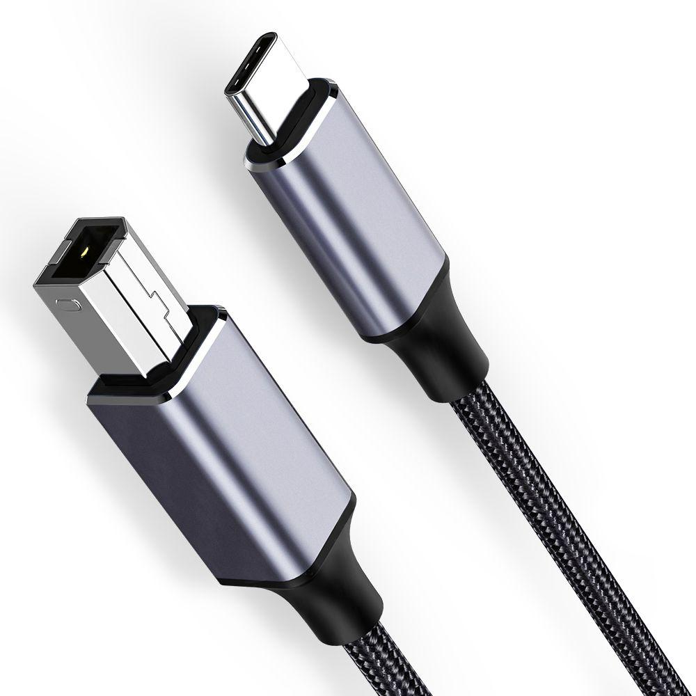 

Позолоченный штекер для компьютера, ноутбука, USB Type-C — USB B 2.0, кабель для принтера, высокоскоростной принтер