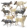 Animals Wolf Wild Pvc Animal Model Toy Wildlife Collectible Desk Gift Ornament