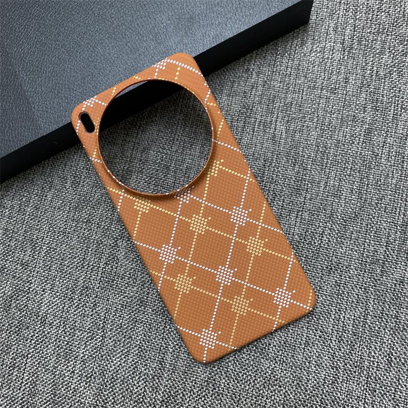 Carbon Fiber Kevlar Pattern Hard Plastic Phone Case For VIVO X300 X200 X100 S Ultra Pro Mini Frameless Ultra-thin Bumper Cover