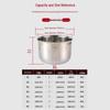 Pentola interna per cuociriso in acciaio inossidabile 304 per uso alimentare (2L/3L/4L/5L) - Addensato e Senza Rivestimento