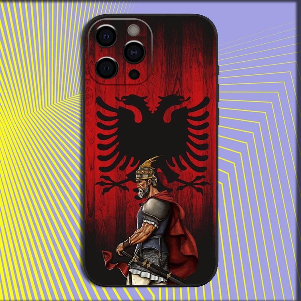 

Funny Albania Albanians Flag Phone Case For iPhone 17 16 15 14 13 12 11 Pro Max Mini SE 7 8 Plus 17E Air Shockproof Soft Cover iPhone 17 ProMax