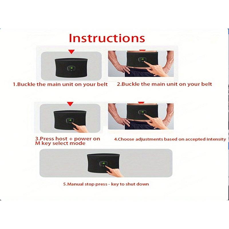 Taillenmassagegerät, tragbarer Fettverbrenner, USB-Ladeformer, elektrischer Arm-, Hüft- und Beintrainer, Gewichtsverlust-Formgürtel, Fitness-Massagegerät