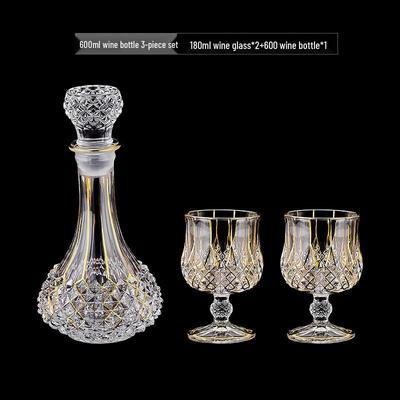 Handun Crystal Glass Decanter & Wine Glass Set