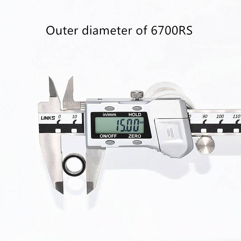 Bearing 10pcs Rubber Sealed 6700RS 10*15*4(mm)