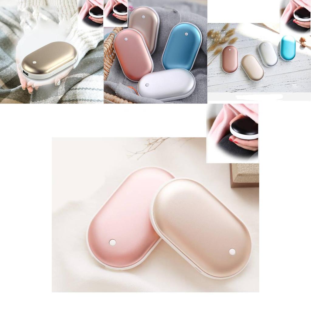 Premium USB Wiederaufladbarer Handwärmer mit doppelseitiger Heizfunktion und stilvollem Design