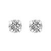 S925 Sterling Silver Rhinestone Mini Stud Earrings and Ear Cuff Set for Piercings