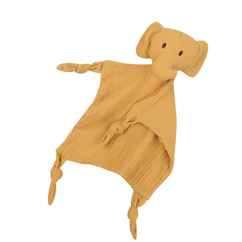 Baby Blanket Lovely Elephant Appease Towel Small Comfort and Soothes Pacify Handkerchief for Newborns Toddlers