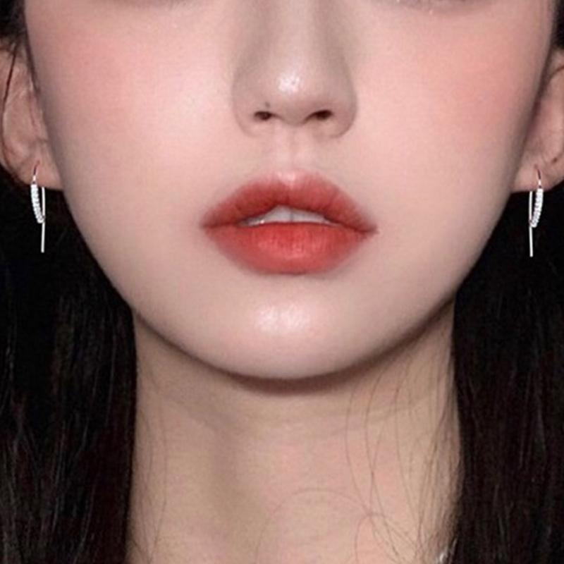 Stylish Geometric Ear Hangers with Sparkling Diamonds Portable Accessory for Fashionable Women Daily Casual Wear