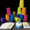 12pcs Stacking Cups Clapping Bell Card  Children Quick Stack Speed Training Fast Reaction Educational Toy For Children Gift
