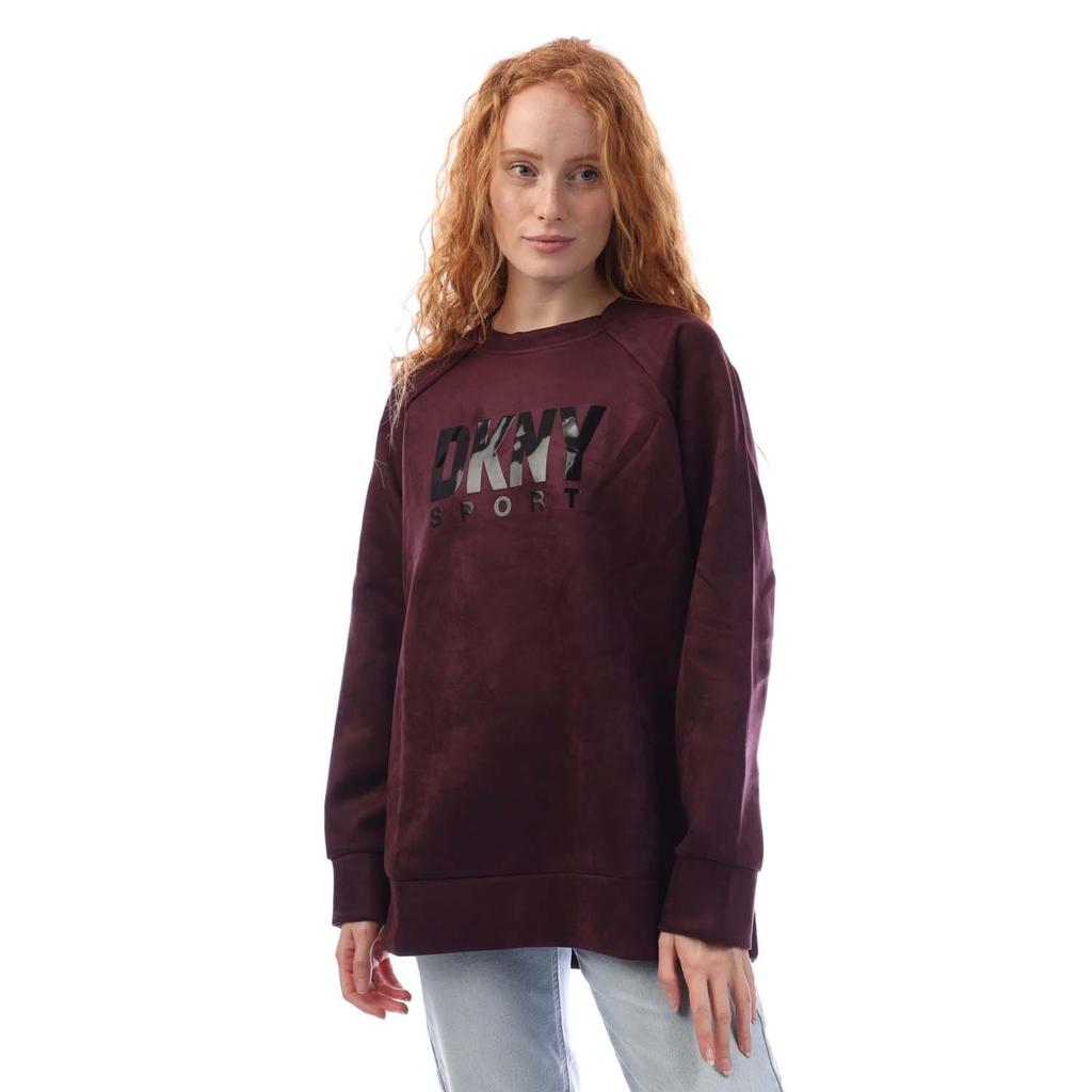 DKNY Womens/Ladies Scuba Sueded Sweatshirt