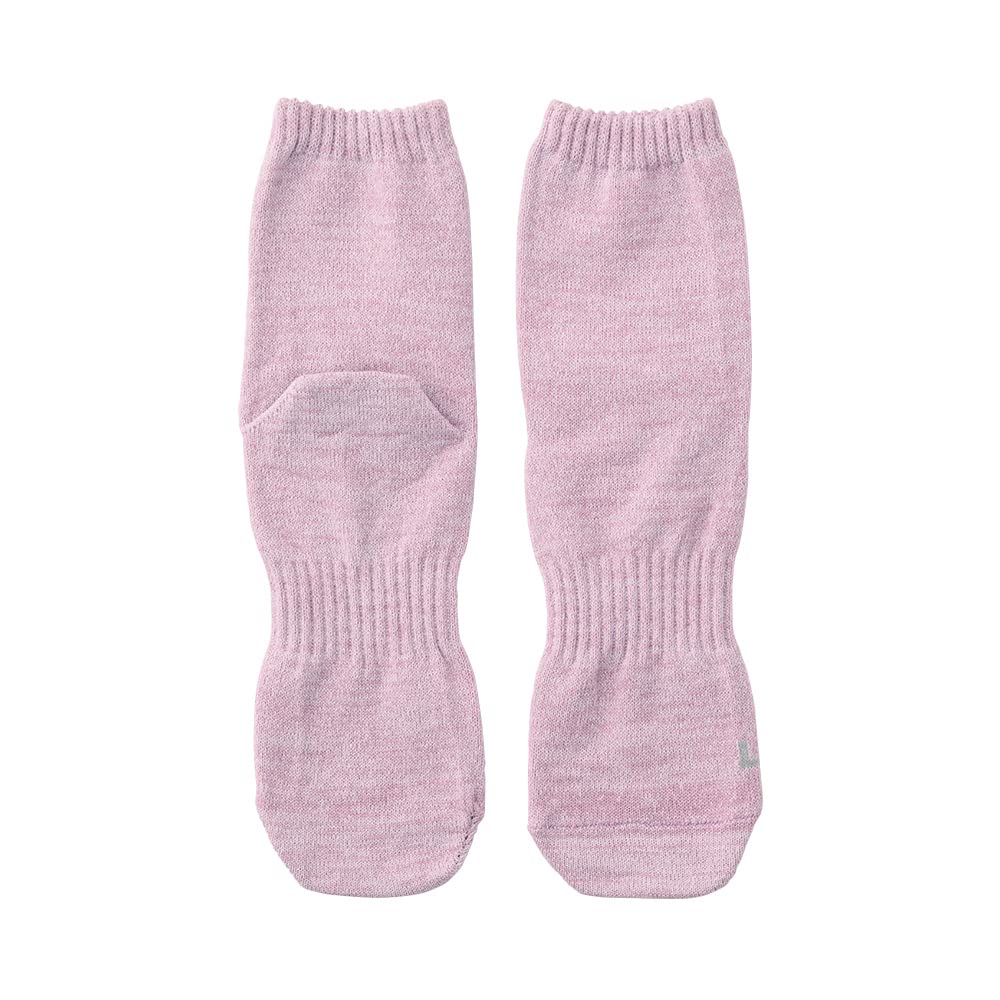 Gunze WASHIITO Washi 3D Toe Separate Crew Set of Pale Sizes Cm Socks, Yarn, Design, Knit, Length, 2, Lavender, 23.0-25.0