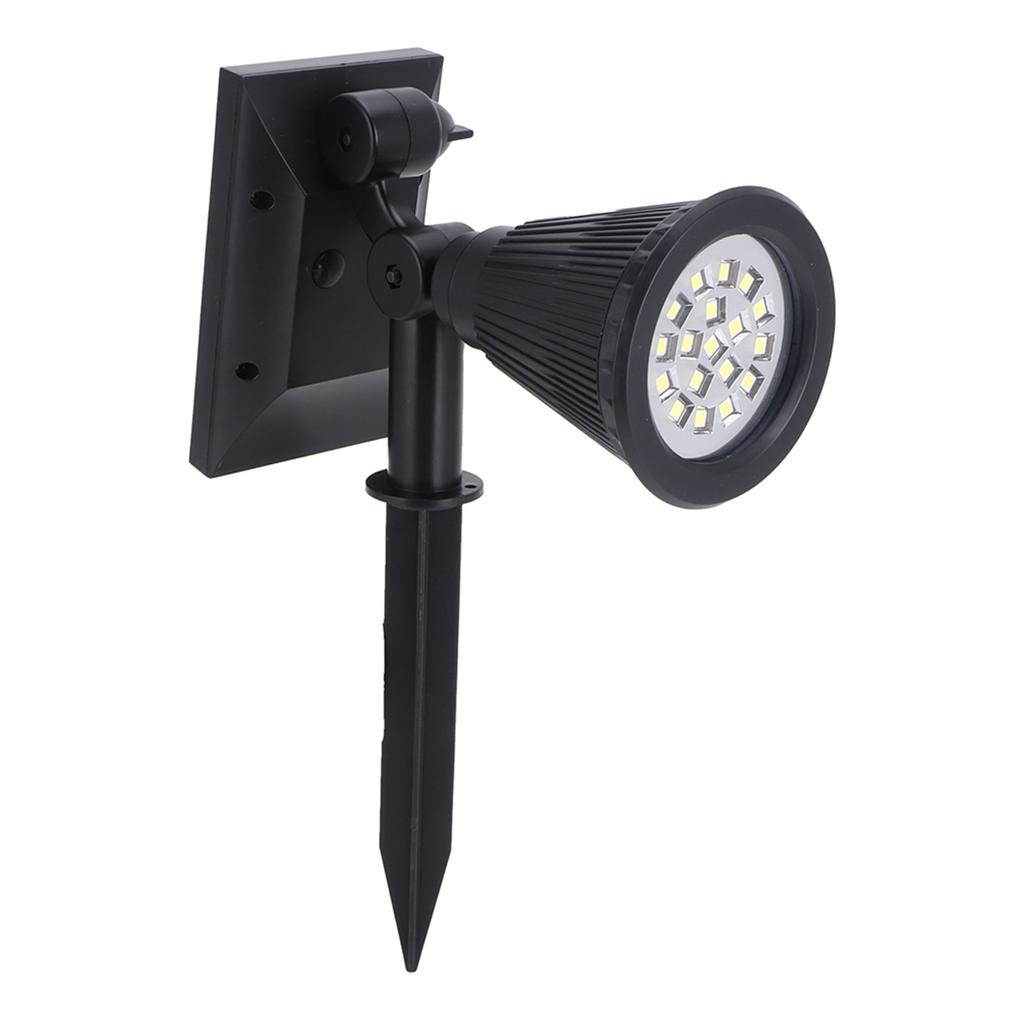 LED Solar Lawn Lights Spotlights with 18pcs Chips for Outdoor Garden Park Yard Spike LampsWhite