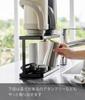 Yamazaki Tower Slim Dish Rack with Jug Glass W36 x D12 x Model 3715 Tray, 2-Tier & Stand, Black, Approx. H19.3cm,