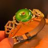 Full Green, Yang Green, Natural Agate Green Chalcedony Bracelet, Women'S Opening Is Slightly Inlaid, And The Real Shot Is Fidelity.