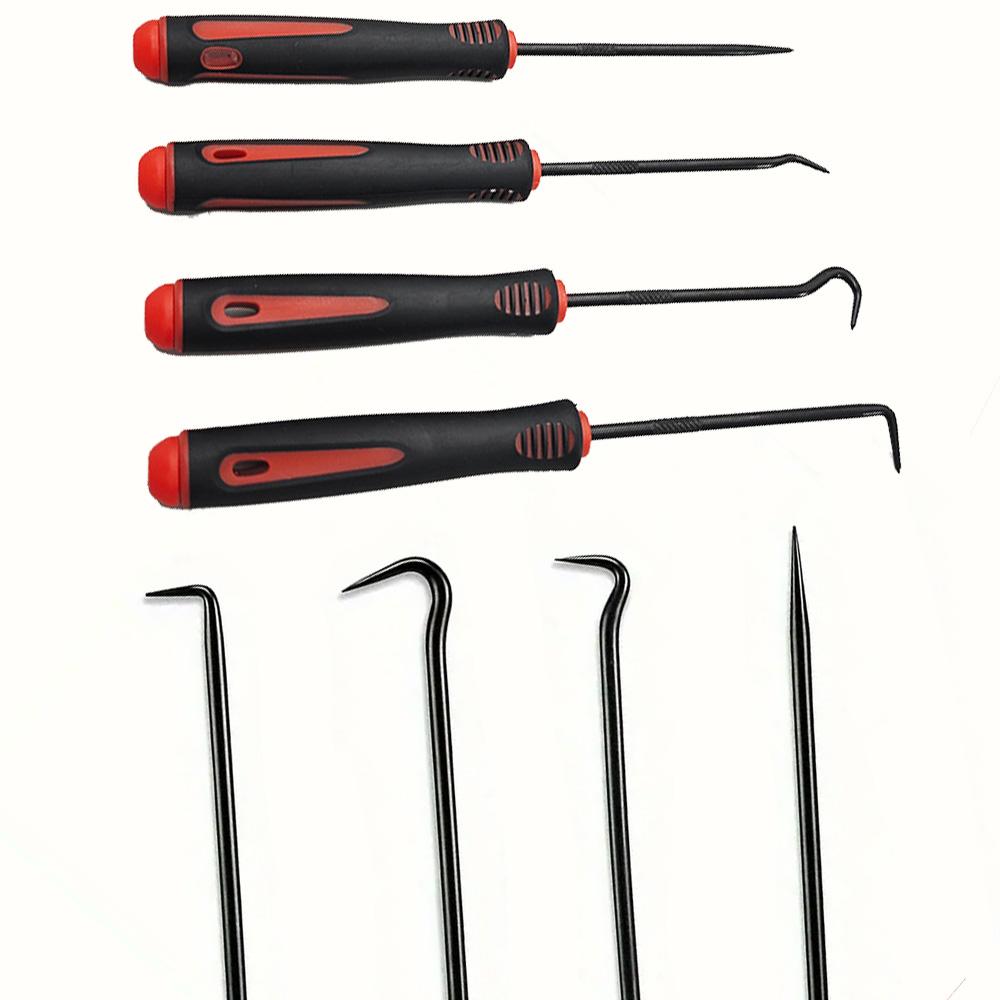 10/4PCS Pick and Hook Set, Precision Automotive Hook, Car Auto Oil Seal/O-Ring Seal Gasket Mini Precision Hooks Puller Remover